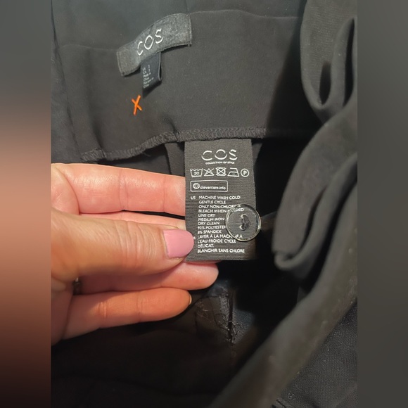 COS High-waisted Paper-Bag Waist Trouser Pants Size 2 - Picture 3 of 6